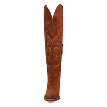 Load image into Gallery viewer, Dingo Women's Primadonna Suede Brown Leather Snip Toe Boot DI2190