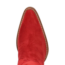 Load image into Gallery viewer, Dingo Women's Primadonna Suede Red Leather Snip Toe Boot DI2190