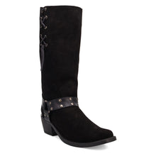 Load image into Gallery viewer, Dingo Men's Bronco Suede Black Leather Square Toe Boot DI2230