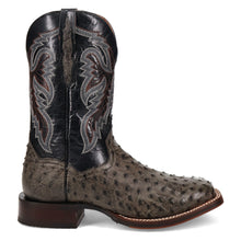 Load image into Gallery viewer, Dan Post Men's Alamosa Ostrich Grey/Black Square Toe Boot DP5013