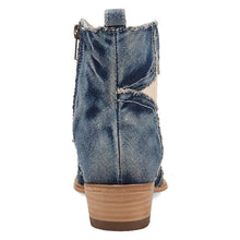 Load image into Gallery viewer, Dan Post Women's Stardust Blue Denim Snip Toe Boot DP7109