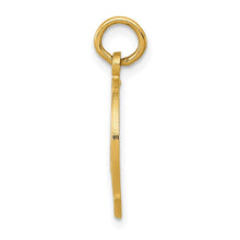 Load image into Gallery viewer, 14k White or Yellow Gold Good Luck Horseshoe Charm or Pendant, 13mm