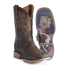 Load image into Gallery viewer, Tin Haul Men's Lacer / X-ray Square Toe Boots 14-020-0077-0481 BR