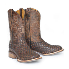 Load image into Gallery viewer, Tin Haul Men's Lacer / X-ray Square Toe Boots 14-020-0077-0481 BR