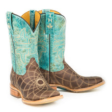 Load image into Gallery viewer, Tin Haul Women's Dreamcatcher / Start With A Dream Square Toe Boots 14-021-0007-1296 BR