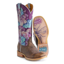 Load image into Gallery viewer, Tin Haul Women&#39;s Honeylicious / Honey Bee Square Toe Boots 14-021-0007-1485 BR