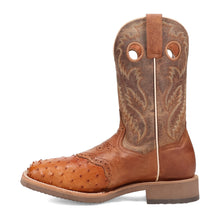Load image into Gallery viewer, Dan Post Men's Martel Full Quill Ostrich Brown Square Toe Boot DP6058