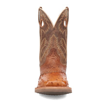 Load image into Gallery viewer, Dan Post Men's Martel Full Quill Ostrich Brown Square Toe Boot DP6058
