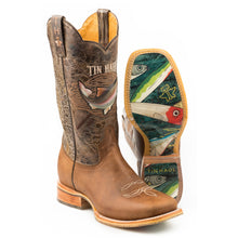 Load image into Gallery viewer, Tin Haul Men's Top Dollar / Cool Benjamin Square Toe Boots 14-020-0077-0404 BR