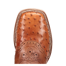 Load image into Gallery viewer, Dan Post Men's Martel Full Quill Ostrich Brown Square Toe Boot DP6058