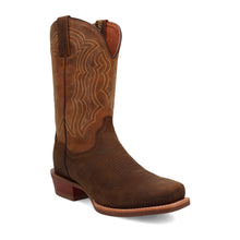Load image into Gallery viewer, Dan Post Men's Creed Leather Chocolate/Tan Square Toe Boot DP7010