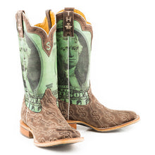 Load image into Gallery viewer, Tin Haul Men's Deuce / Take The Money And Run Square Toe Boots 14-020-0007-0350 BR