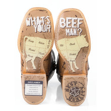 Load image into Gallery viewer, Tin Haul Men's Don't Fence Me In / Butcher Shop Square Toe Boots 14-020-0007-0081 BR