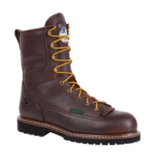 Load image into Gallery viewer, Georgia Men's Steel Toe Waterproof Lace-To-Toe Work Boots G103