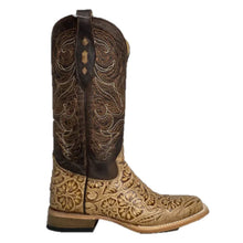 Load image into Gallery viewer, Cowtown Ladies Oryx Leather Wide Square Toe Boots Q452