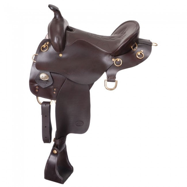 King Series Trekker Endurance Saddle With Horn KS7521 BlackJack Horse Saddles