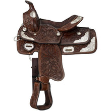 Load image into Gallery viewer, King Series Youth Mccoy Trail Saddle With Silver KS2640