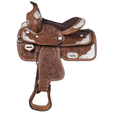 Load image into Gallery viewer, King Series Youth Mccoy Trail Saddle With Silver KS2640