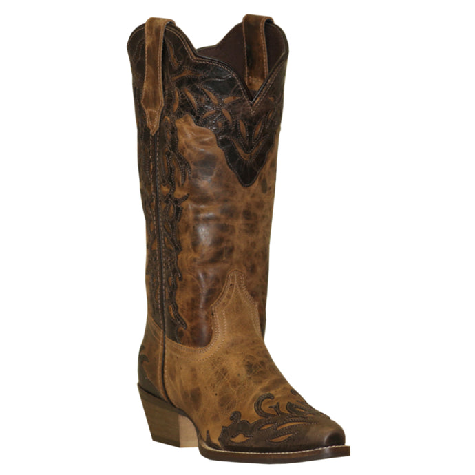 Rawhide Ladies 12” Two-toned Leather Snip Toe Boots 5026
