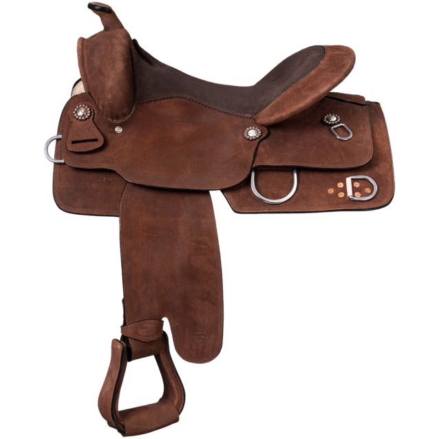 Royal King Roughout Training Saddle RK1895 BlackJack Horse Saddles