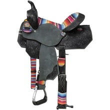 Load image into Gallery viewer, Silver Royal Serape Print Barrel Saddle SR7774