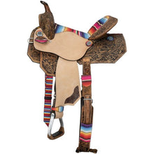 Load image into Gallery viewer, Silver Royal Serape Print Barrel Saddle SR7774
