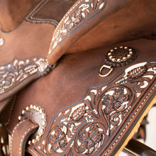Load image into Gallery viewer, Alamo Saddlery 10 Inch Youth Barrel Saddle SD-8 IRO