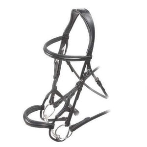 Bridle - Velociti Rolled Padded Cavesson Bridle