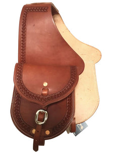 Colorado Chocolate Leather Saddle Bags 1-15