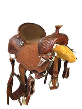 Load image into Gallery viewer, Colorado Honeycomb Mounted Shooter Saddle 7HCMS13.5Q