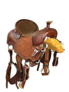 Colorado Honeycomb Mounted Shooter Saddle 7HCMS13.5Q