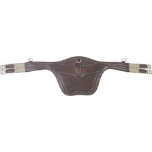 Load image into Gallery viewer, M. Toulouse Platinum Padded Leather Belly Guard Jumper Girth