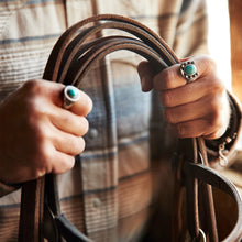 Load image into Gallery viewer, Stetson  Horseshoe Ring with Turquoise