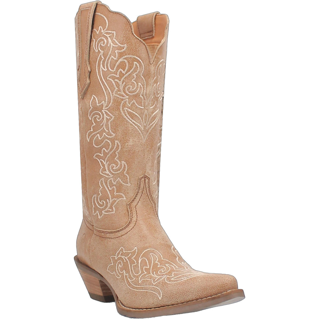 Dingo Women's Flirty N' Fun Camel Leather Round Toe Boot 01-DI171-BG4