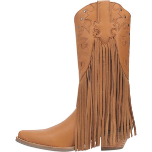 Dingo Women's Hoedown Camel Leather Snip Toe Boot 01-DI175-BG4