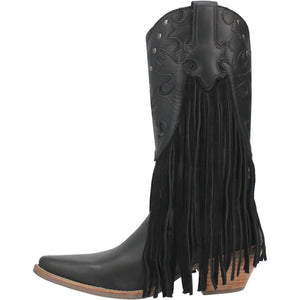 Dingo Women's Hoedown Black Leather Snip Toe Boot 01-DI175-BK