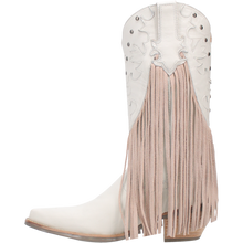 Load image into Gallery viewer, Dingo Women&#39;s Hoedown Off White Leather Snip Toe Boot 01-DI175-WH7