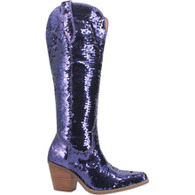 Load image into Gallery viewer, Dingo Women&#39;s Dance Hall Queen Fabric Snip Toe Boot 01-DI182-PU