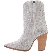 Load image into Gallery viewer, Dingo Women&#39;s Neon Moon Silver Leather Narrow Toe Boot DI567