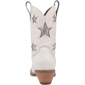 Dingo Women's Star Struck White Leather Narrow Toe Boot 01-DI582-WH