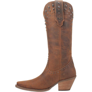 Dingo Women's Talkin’ Rodeo Brown Leather Snip Toe Boot 01-DI585-BN