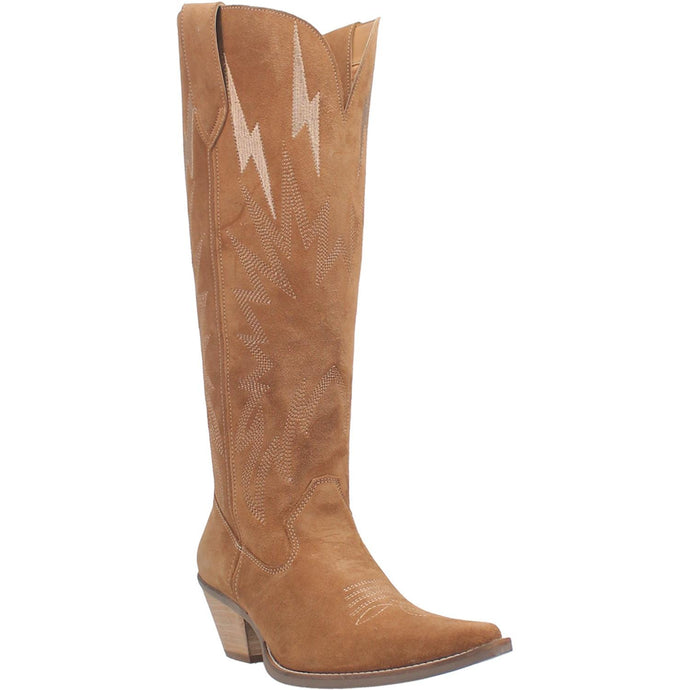 Dingo Women's Thunder Road Camel Leather Snip Toe Boot 01-DI597-BG4