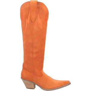 Dingo Women's Thunder Road Orange Leather Snip Toe Boot 01-DI597-OR