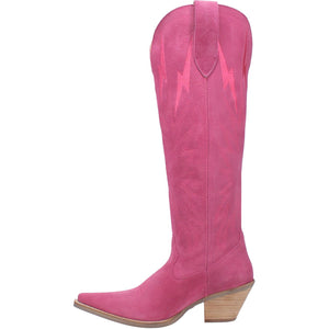 Dingo Women's Thunder Road Fuchsia Leather Snip Toe Boot 01-DI597-PU6