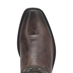 Dingo Men's War Eagle Brown Leather Square Toe Boot 01-DI851-BN