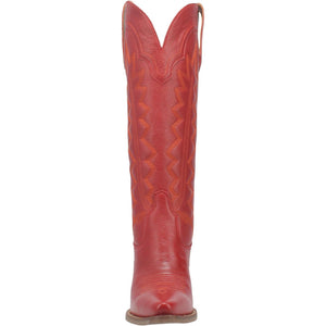 Dingo Women's High Cotton Red Leather Snip Toe Boot 01-DI936-RD