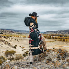 Load image into Gallery viewer, Stetson Women's Black Stetson x Lindsey Thornburg Shearling Duster