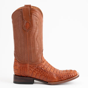 Ferrini Men's Hornback Caiman Dakota Crocodile Square Toe Boots 10493-02