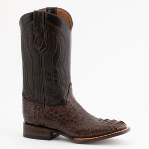 Ferrini Men's Hornback Caiman Dakota Crocodile Square Toe Boots 10493-09