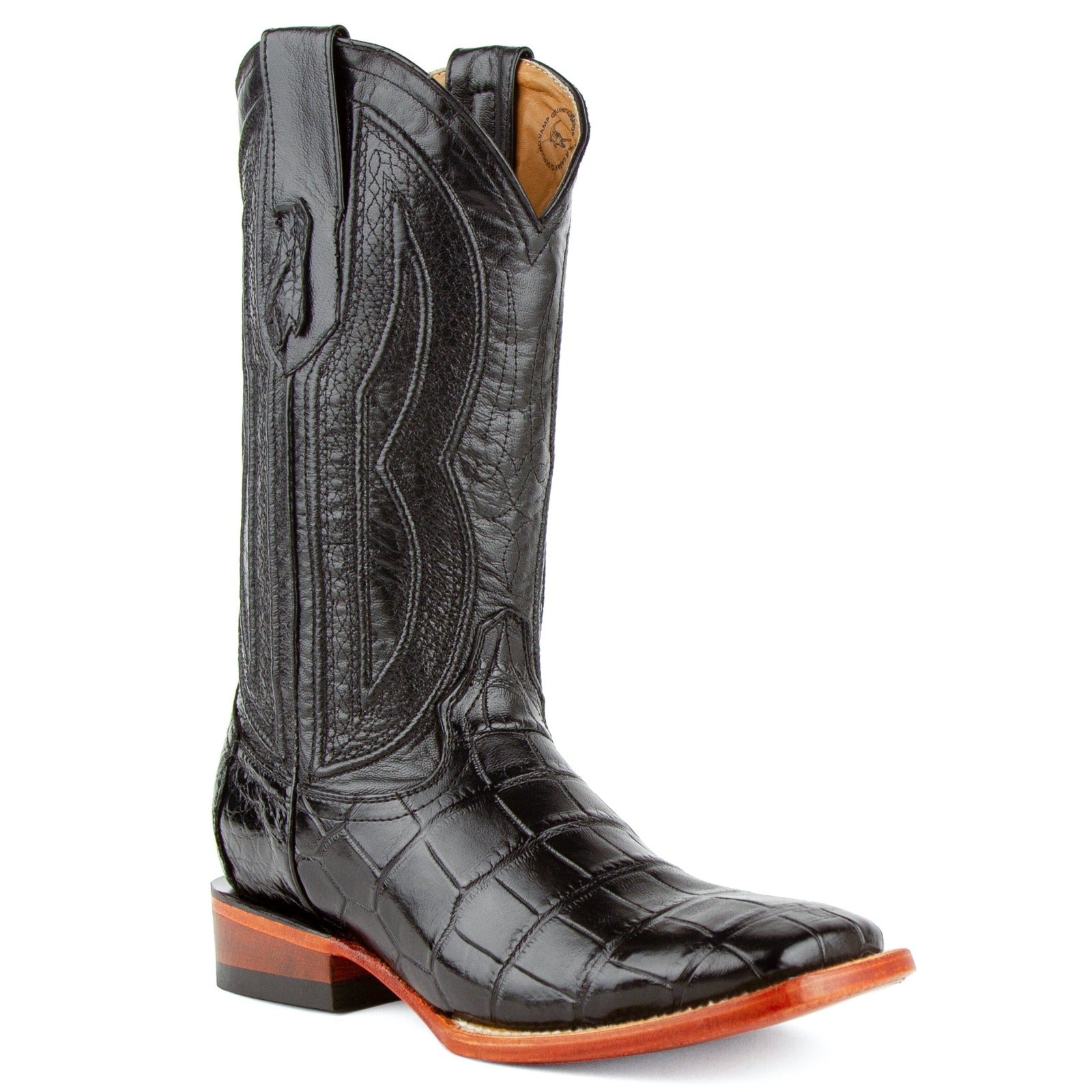 Ferrini square clearance toe boots